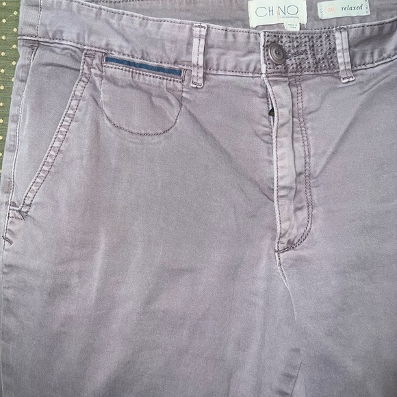Relaxed Embroidered Chino Pants Size 30 Relaxed - Lilac - Picture 6 of 9